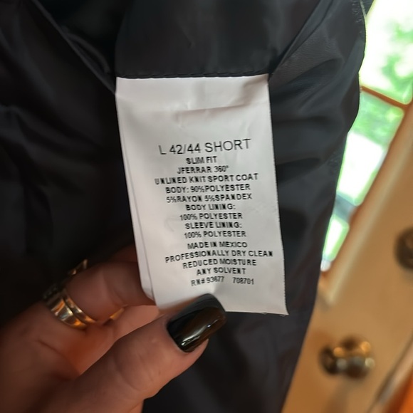 NWT JF‎ Men’s Slim Blazor - Picture 4 of 6